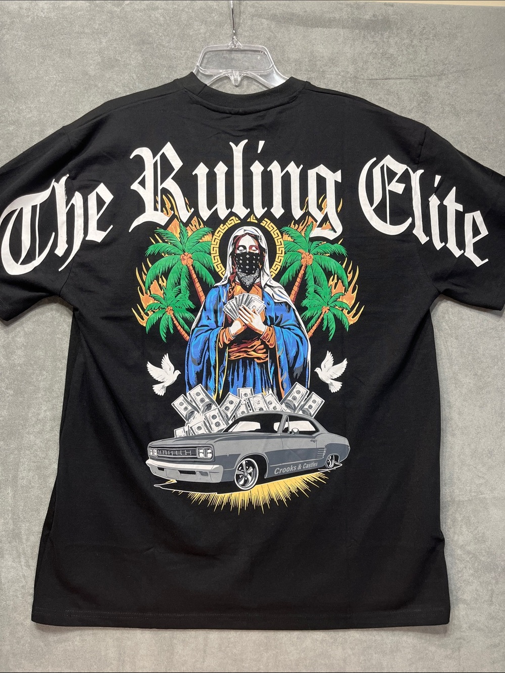 Crooks & Castles The Ruling Elite Graphic Tee NWT Black Size Large